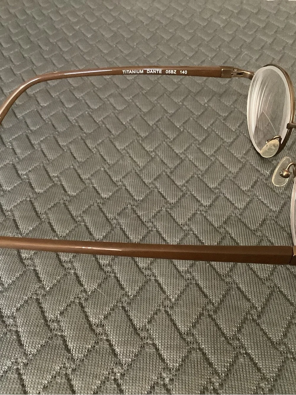 Banana Republic Brown and Gold Round Metal Glasses